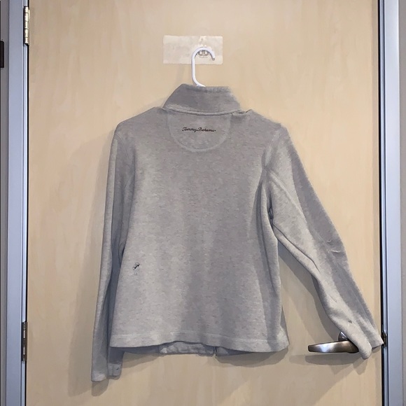 Tommy Bahama Tan Full Zip Sweatshirt - Picture 2 of 4
